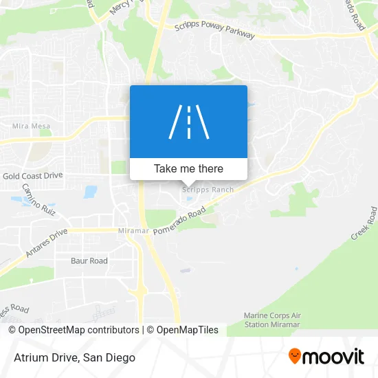 Atrium Drive map