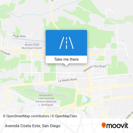 Avenida Costa Este map