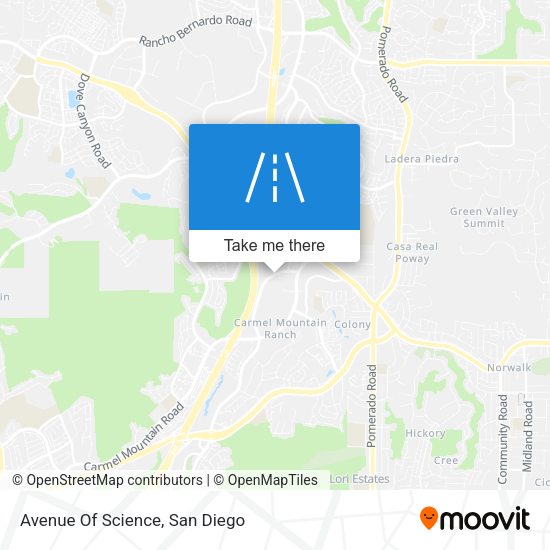 Avenue Of Science map