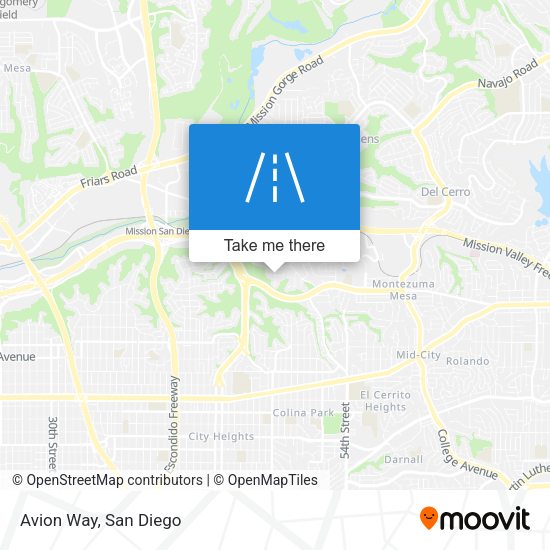 Mapa de Avion Way