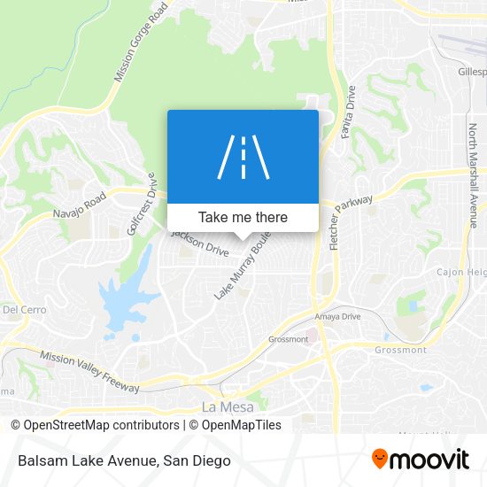 Balsam Lake Avenue map
