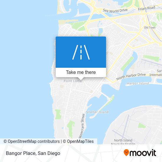 Bangor Place map