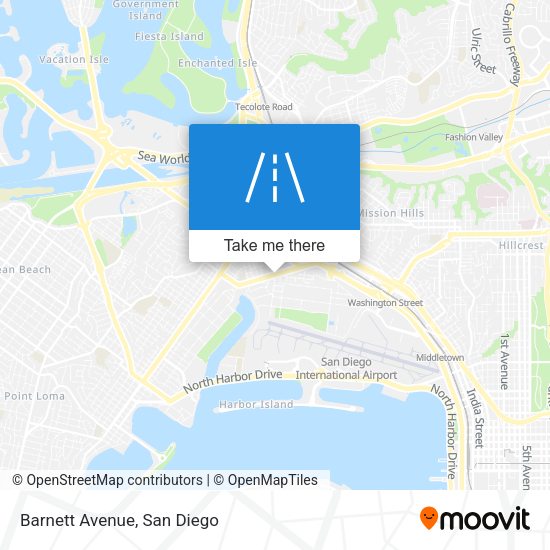 Mapa de Barnett Avenue