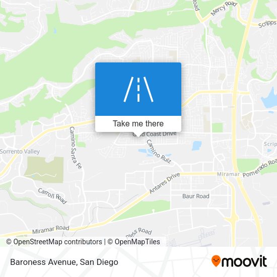 Mapa de Baroness Avenue