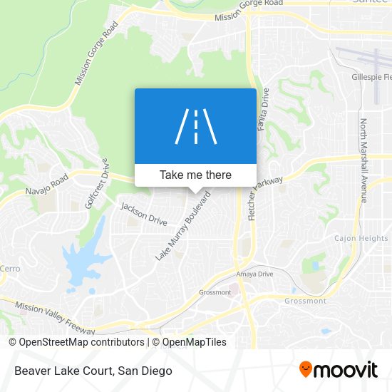 Mapa de Beaver Lake Court