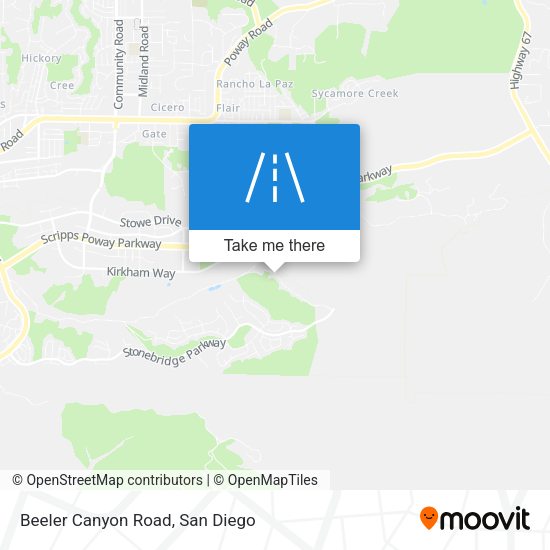 Mapa de Beeler Canyon Road