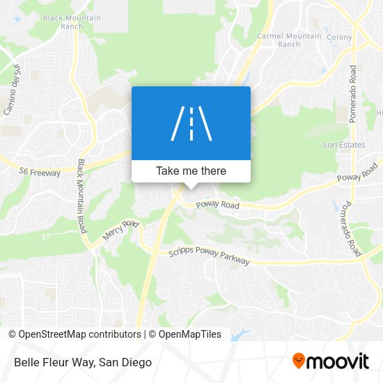 Mapa de Belle Fleur Way