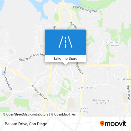 Mapa de Bellota Drive