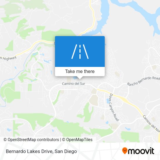 Mapa de Bernardo Lakes Drive