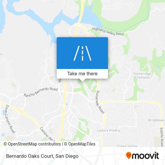 Bernardo Oaks Court map