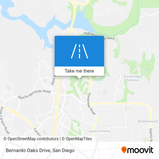Bernardo Oaks Drive map