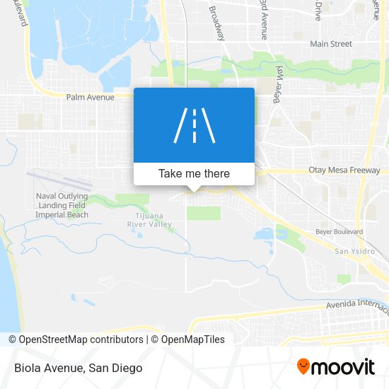 Mapa de Biola Avenue