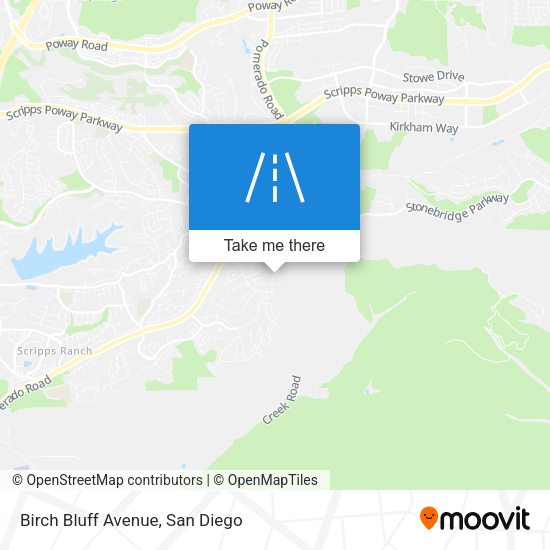 Birch Bluff Avenue map