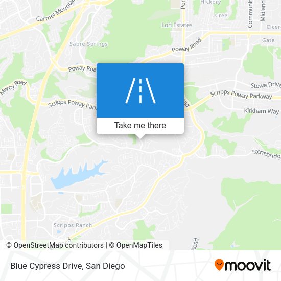 Blue Cypress Drive map