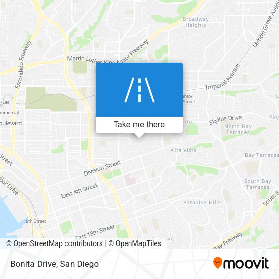 Bonita Drive map