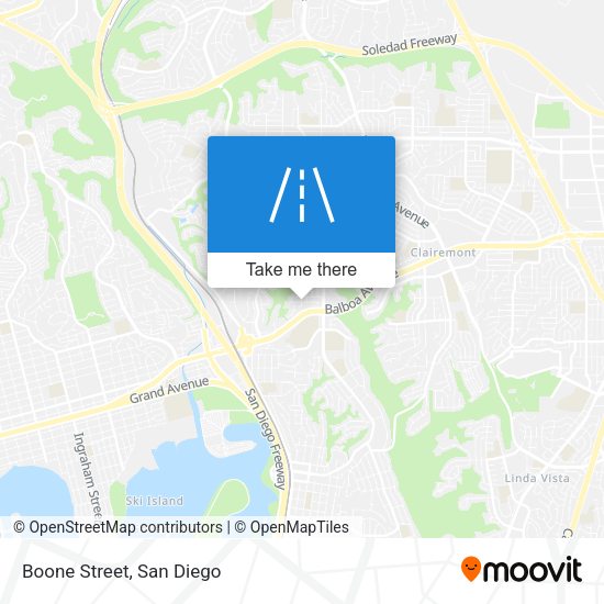Mapa de Boone Street