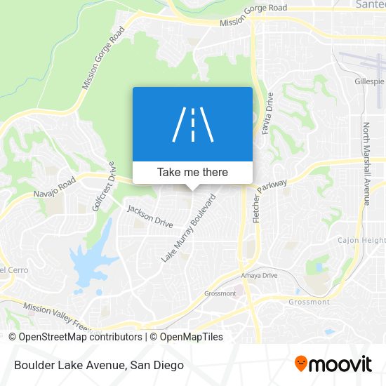 Boulder Lake Avenue map