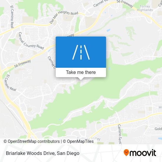 Briarlake Woods Drive map