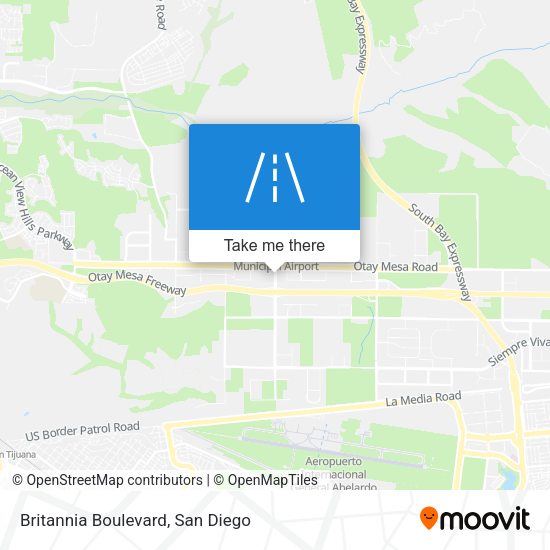 Mapa de Britannia Boulevard