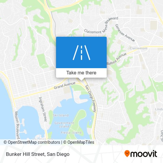 Bunker Hill Street map