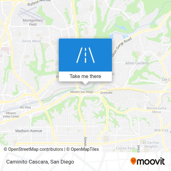 Mapa de Caminito Cascara