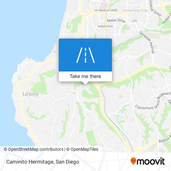 Caminito Hermitage map