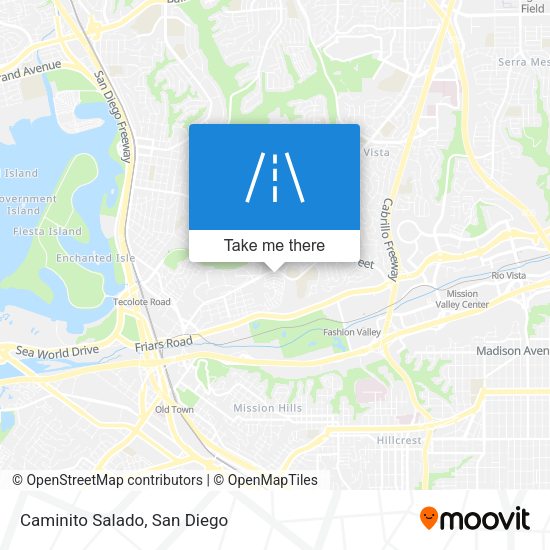 Mapa de Caminito Salado