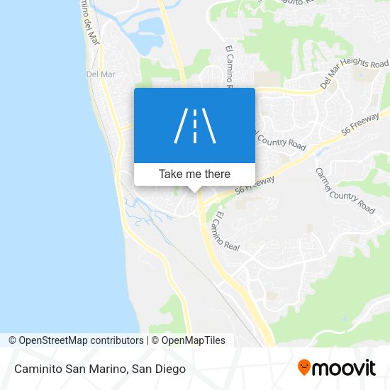Caminito San Marino map