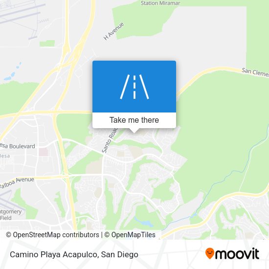 Camino Playa Acapulco map