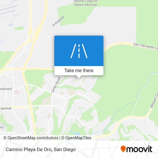 Mapa de Camino Playa De Oro