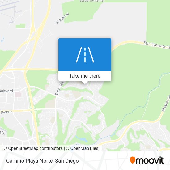 Mapa de Camino Playa Norte
