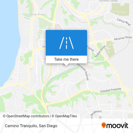 Camino Tranquilo map