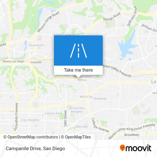 Mapa de Campanile Drive