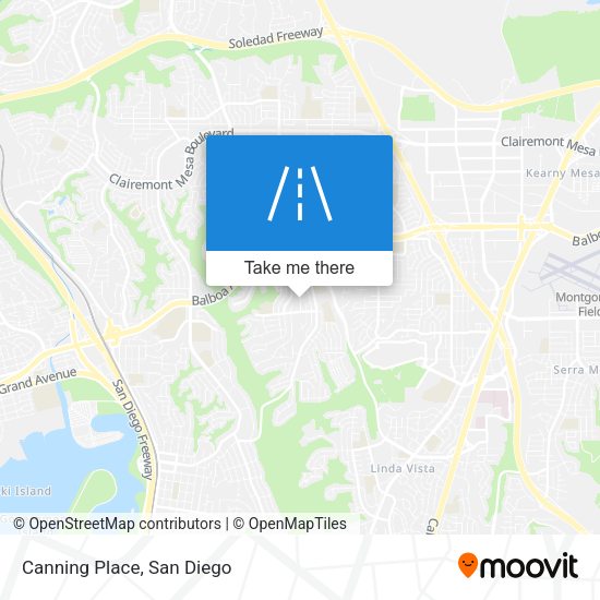 Mapa de Canning Place
