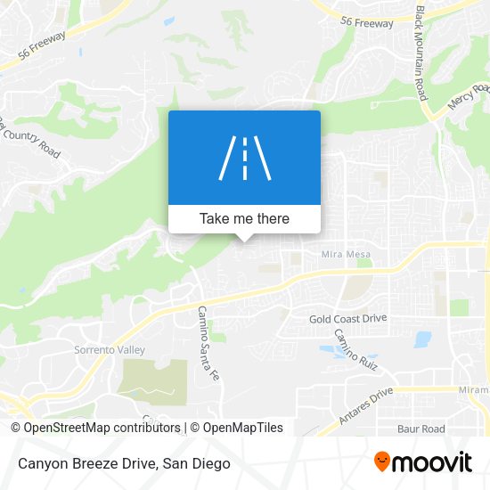 Mapa de Canyon Breeze Drive