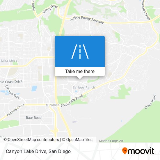 Mapa de Canyon Lake Drive