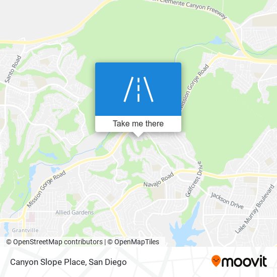 Canyon Slope Place map