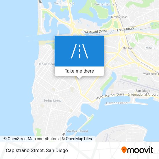Mapa de Capistrano Street