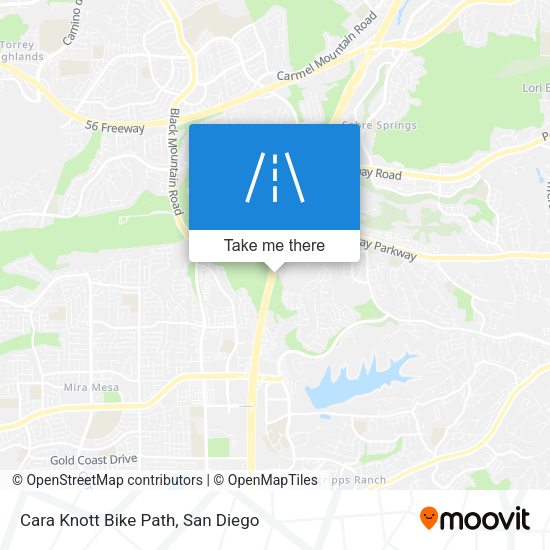 Cara Knott Bike Path map