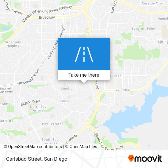 Mapa de Carlsbad Street