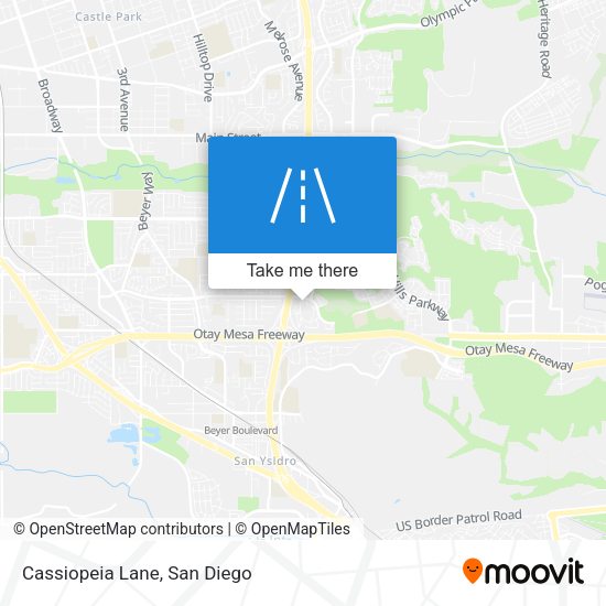 Mapa de Cassiopeia Lane