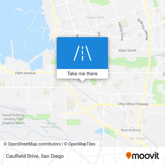 Mapa de Caulfield Drive
