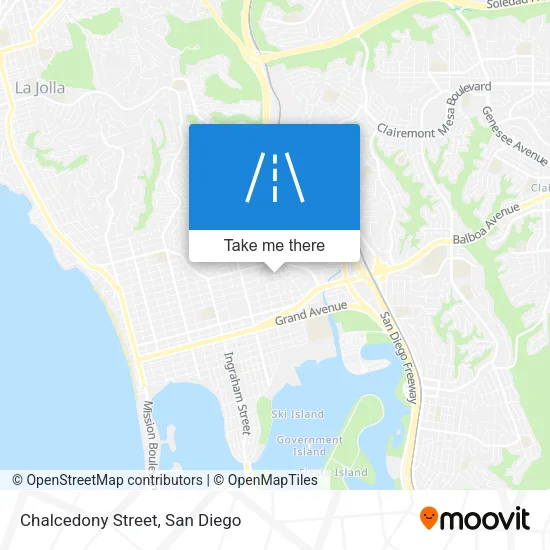 Mapa de Chalcedony Street