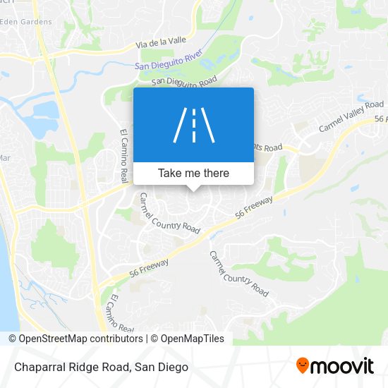 Mapa de Chaparral Ridge Road