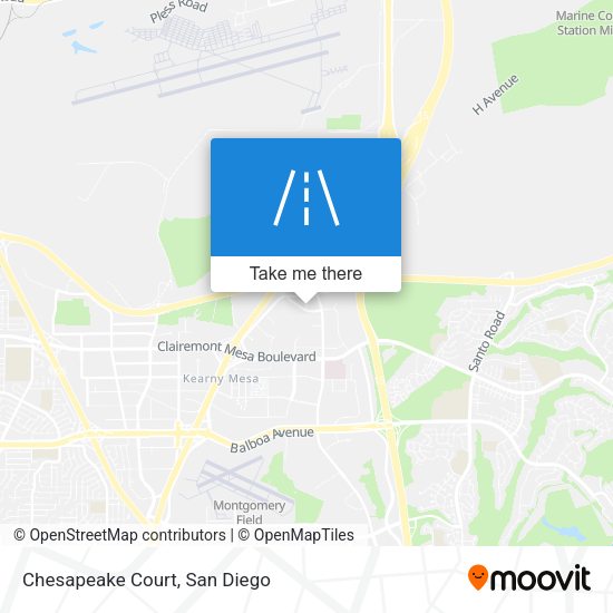Mapa de Chesapeake Court
