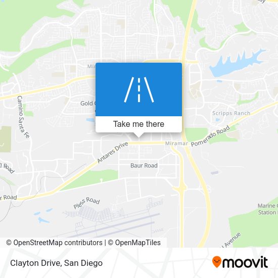 Clayton Drive map