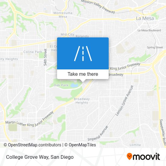 Mapa de College Grove Way