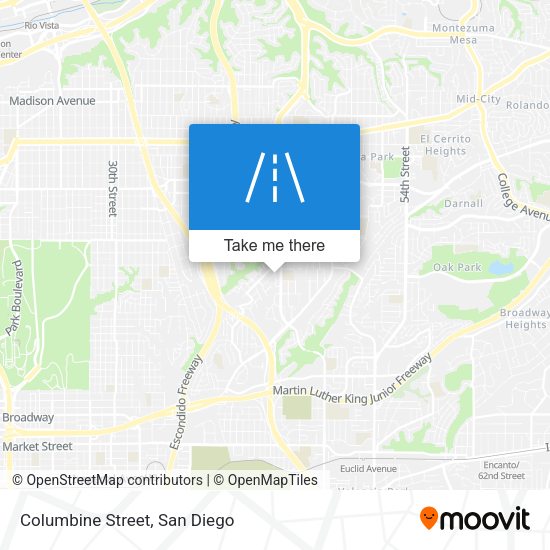 Mapa de Columbine Street
