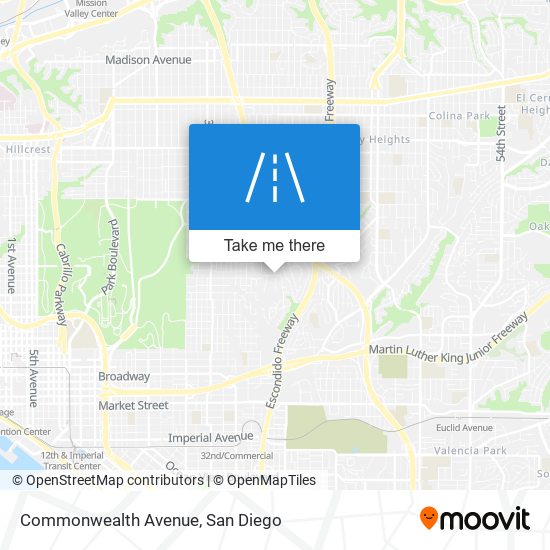 Mapa de Commonwealth Avenue