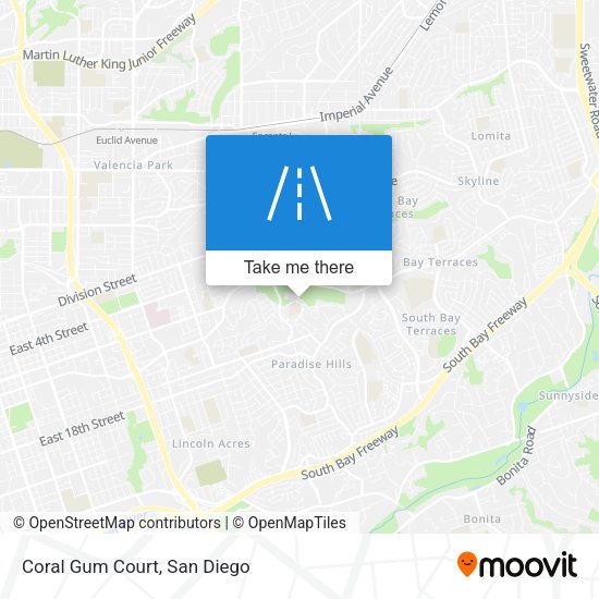 Mapa de Coral Gum Court